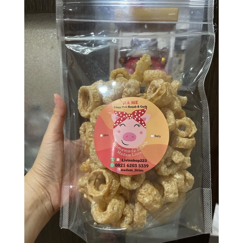 

Cripsy Pork Curly Skin /Kerupuk Kulit Babi RaMe Keriting