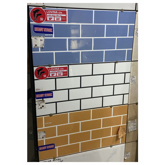 WALL BRICK KERAMIK MOTIF BATA UK.30X60 GLOSSY KERAMIK DINDING