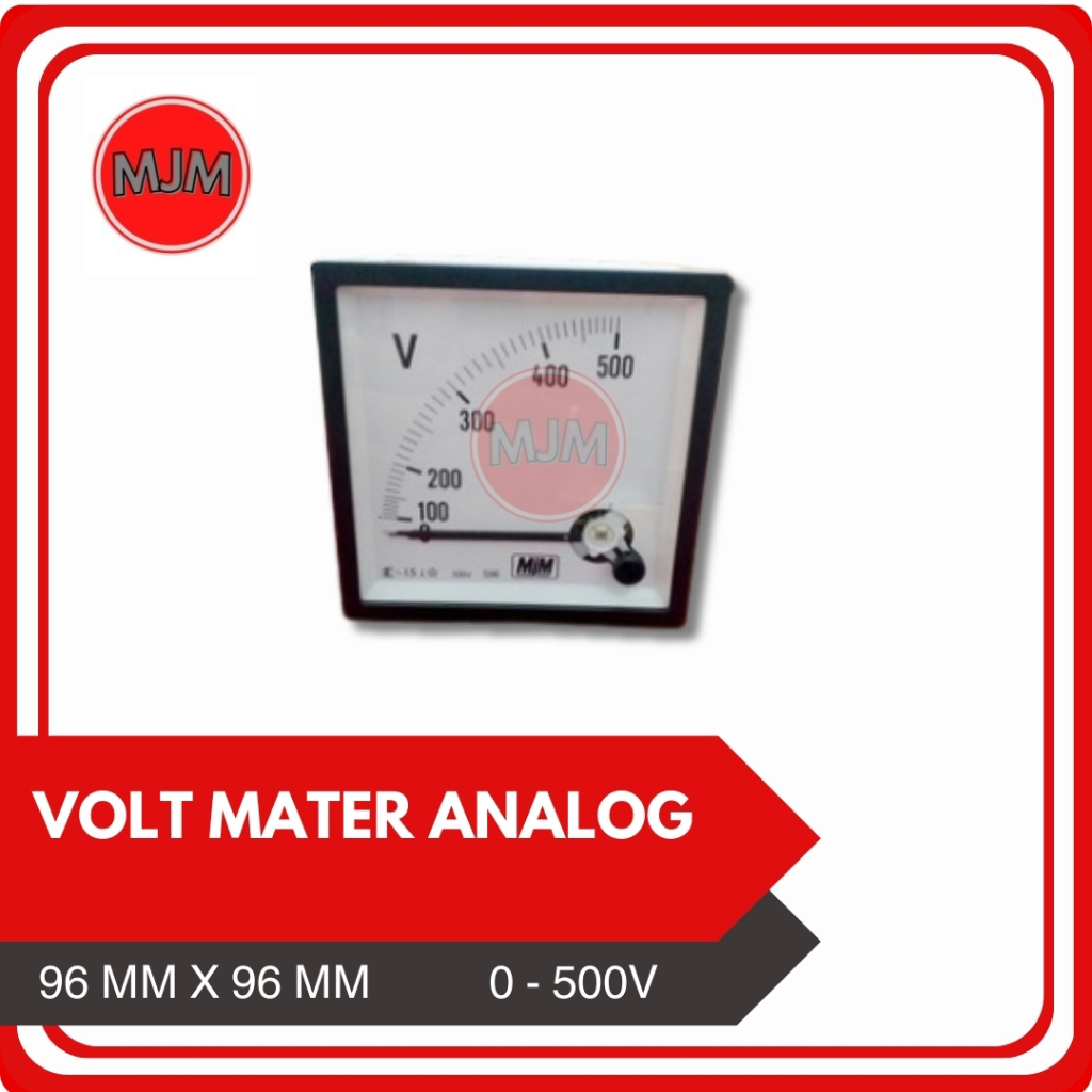 Volt Meter Analog AC 500V 96x96