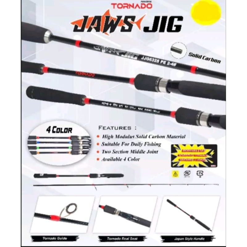 JORAN PANCING TORNADO JAWS JIG 632 SOLID CARBON MURAHH