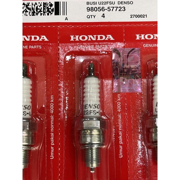 [1 PCS] BUSI U22 DENSO AHM SPARK PLUGS BUSI C7 AHM DENSO DIJAMIN ORI HONDA BUSI MOTOR SUPRA VEGA SMA