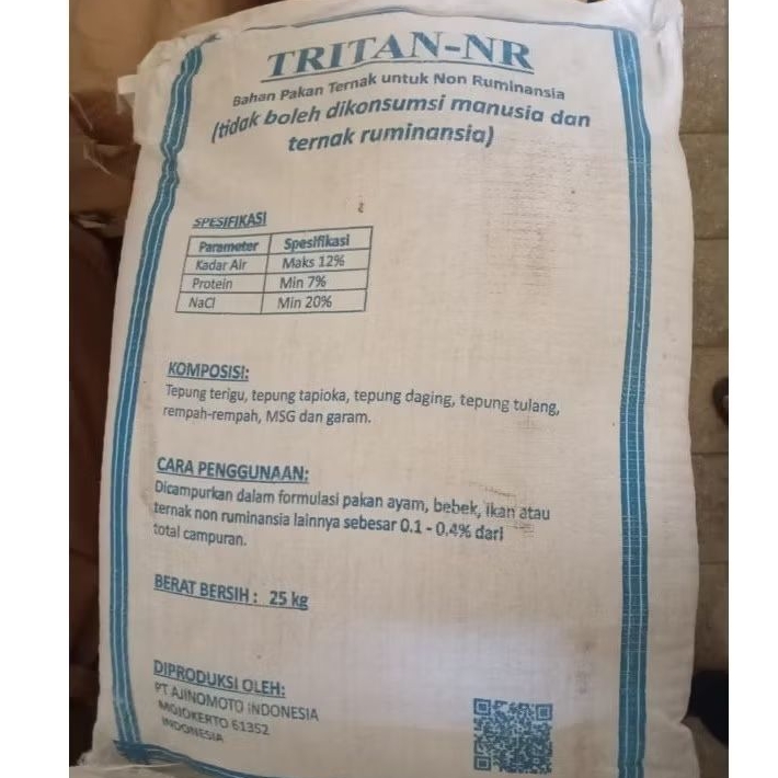 TRITAN-NR Ajinomoto Pakan Hewan Ternak Unggas 25kg Kaldu Ayam Feed Grade