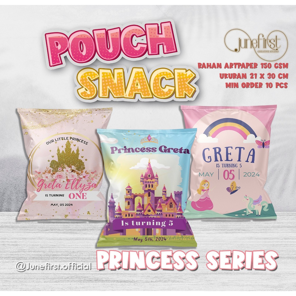 

POUCH SNACK ULTAH | PRINCESS SERIES