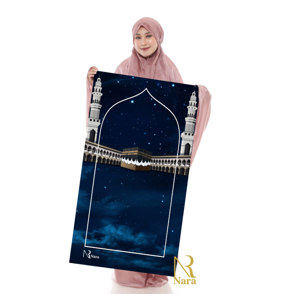 Sajadah Traveling NARA - Prayer Mat Waterpoof Traveler Pocketable Saku Sajadah Mini Sajadah Kubah Tr