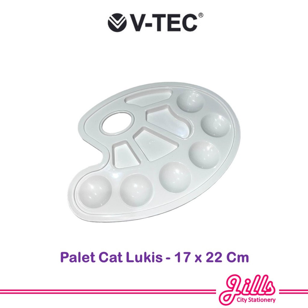 

V-Tec Tempat Cat Air / Palet Lukis 17 x 22 Cm