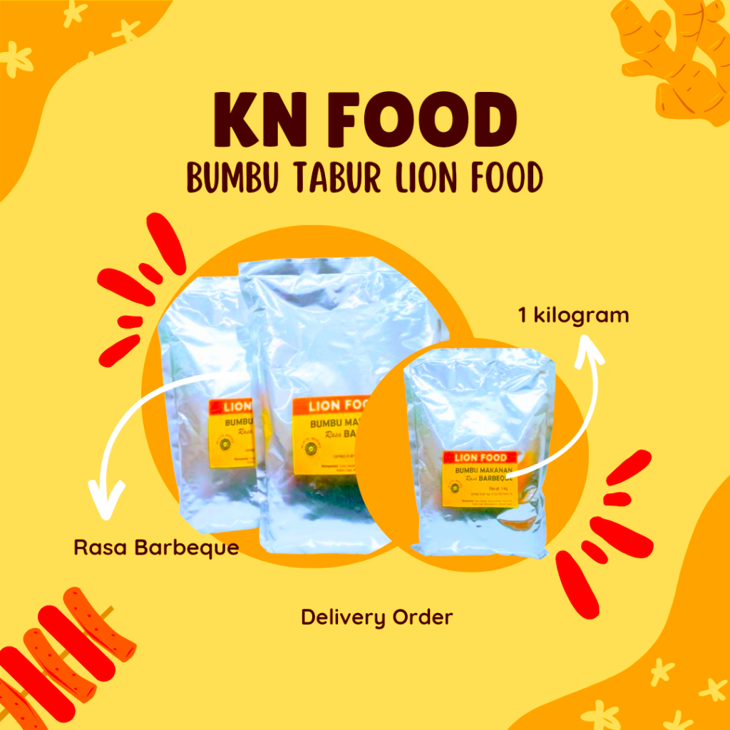 

Lion Food RASA BBQ | Bumbu Tabur RASA BARBEQUE KEMASAN 1 KG