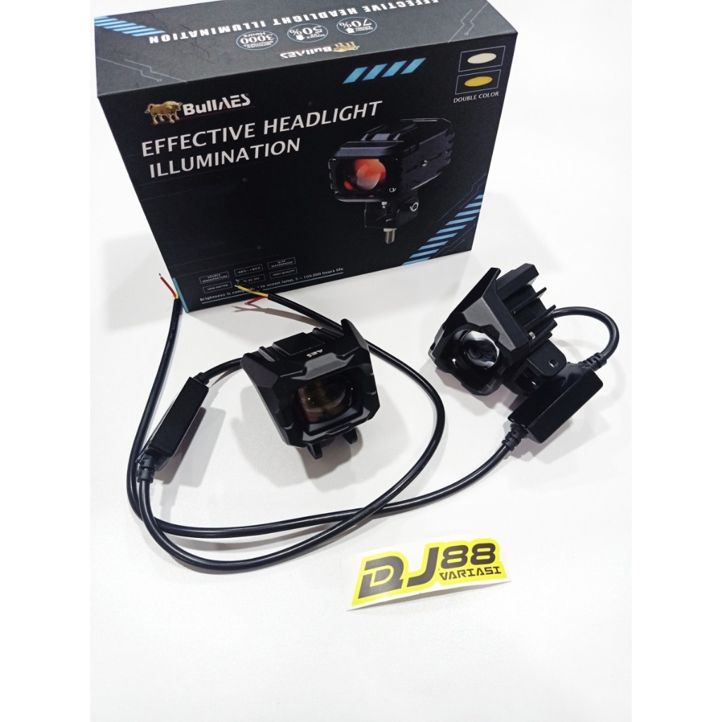 Lampu Tembak D2 bullaes Kotak foglamp sorot tembak led 50 watt