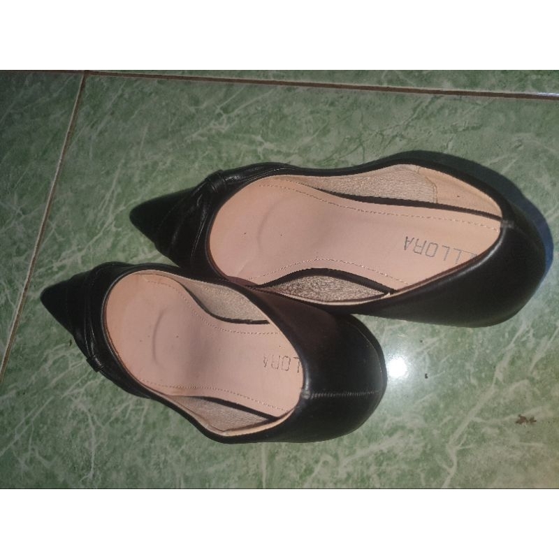 Sepatu Ellora high hells wedges wanita