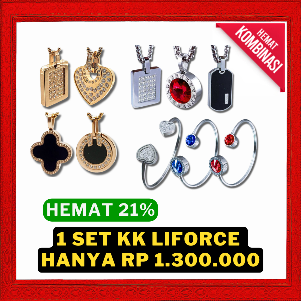 Original Kalung / Gelang Kesehatan KK Liforce Bracelet Antiradiasi KK Indonesia Kalung Artis leslar 