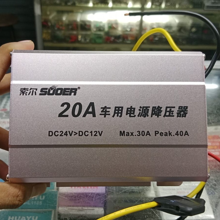 Step Down 20A DC 24V - 12V Converter DC 24 Volt to DC 12 Volt 20 Ampere