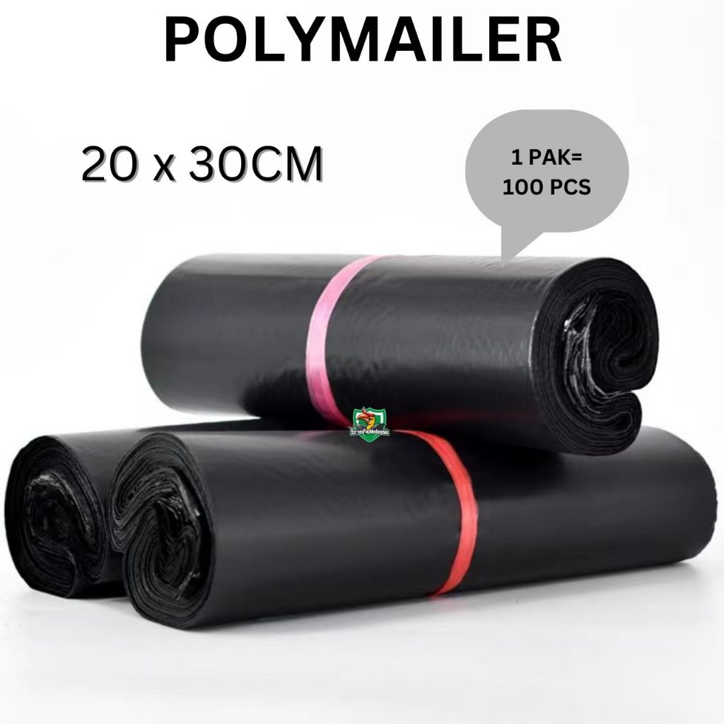

Plastik Polymailer Hitam 20x30 isi (100pcs) Plastik Packing