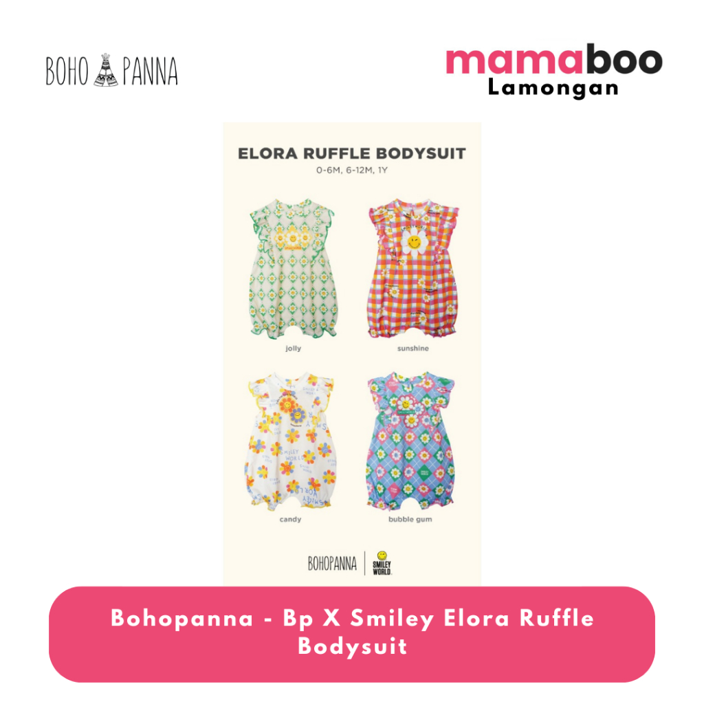 Bohopanna - Bp X Smiley Elora Ruffle Bodysuit