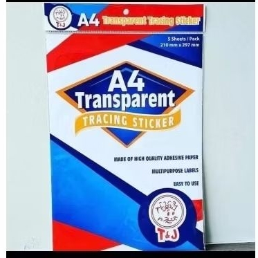 

Label A4 Transparant T&J Isi 5 Lembar Murah
