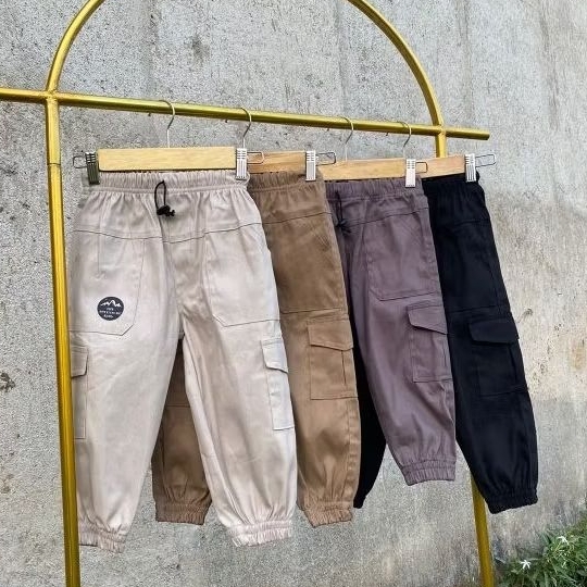 Celana Jogger Cargo anak unisex cewek cowok