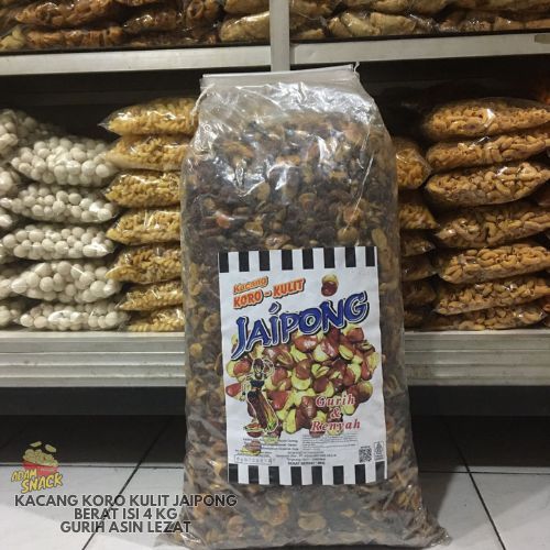 

KACANG KORO KULIT BAL ISI 4 KG /KORO GURIH ASIN MERK JAIPONG - INSTANT DAN SAMEDAY