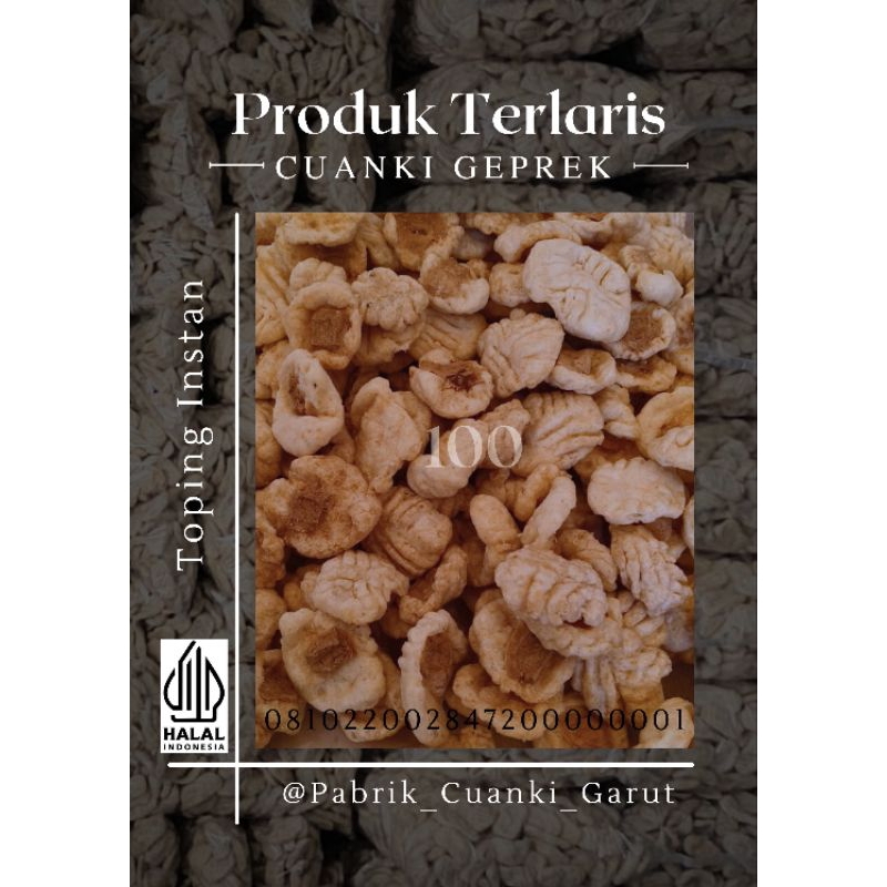 

CUANKI TAHU GEPREK KOTAK isi 500pcs free kardus & bubble