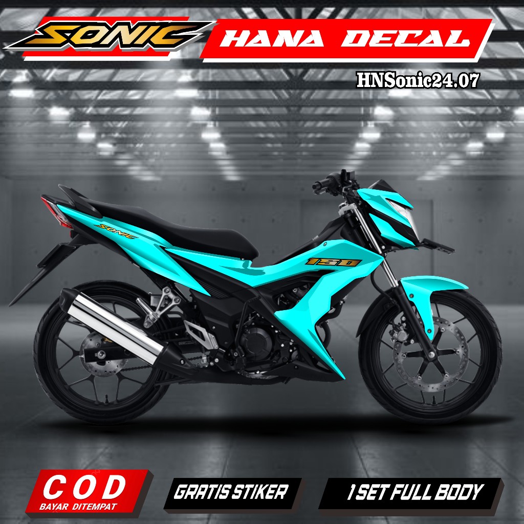 (COD) Decal Sticker Sonic 150 R Full body striping dekal stiker HN sonic 24.07