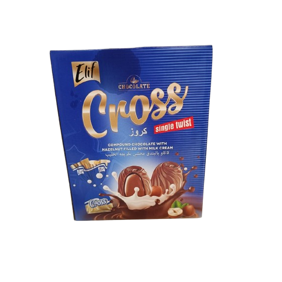

Coklat Elif Cross 1kg / Singel Twist / Chololate Hazelnut with Milk