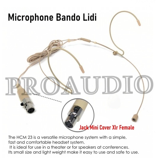MIC HEADSET BENDO LIDI 3 PIN SPIRAL BISA DI TEKUK MIC BANDO 3 PIN - MICROPHONE HEADSET B SERIES GOOD