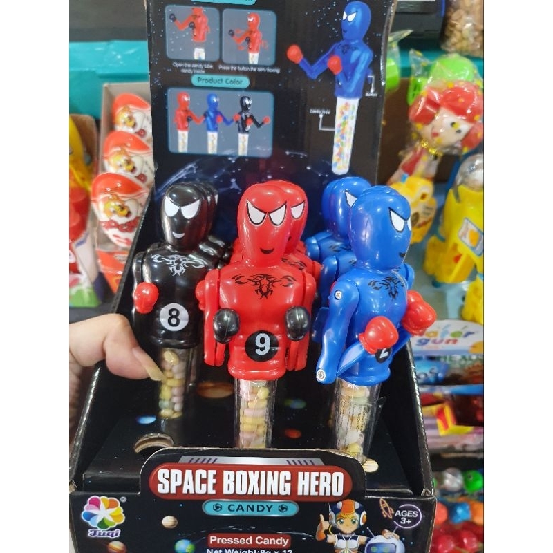 

PERMEN MAINAN SPIDERMAN/BOXING/MONYET/HAND FAN