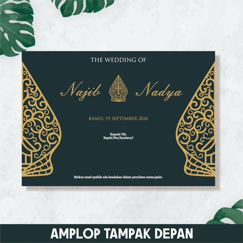 undangan hardcover adat jawa / undangan adat / undangan jawa blackgold / undangan murah