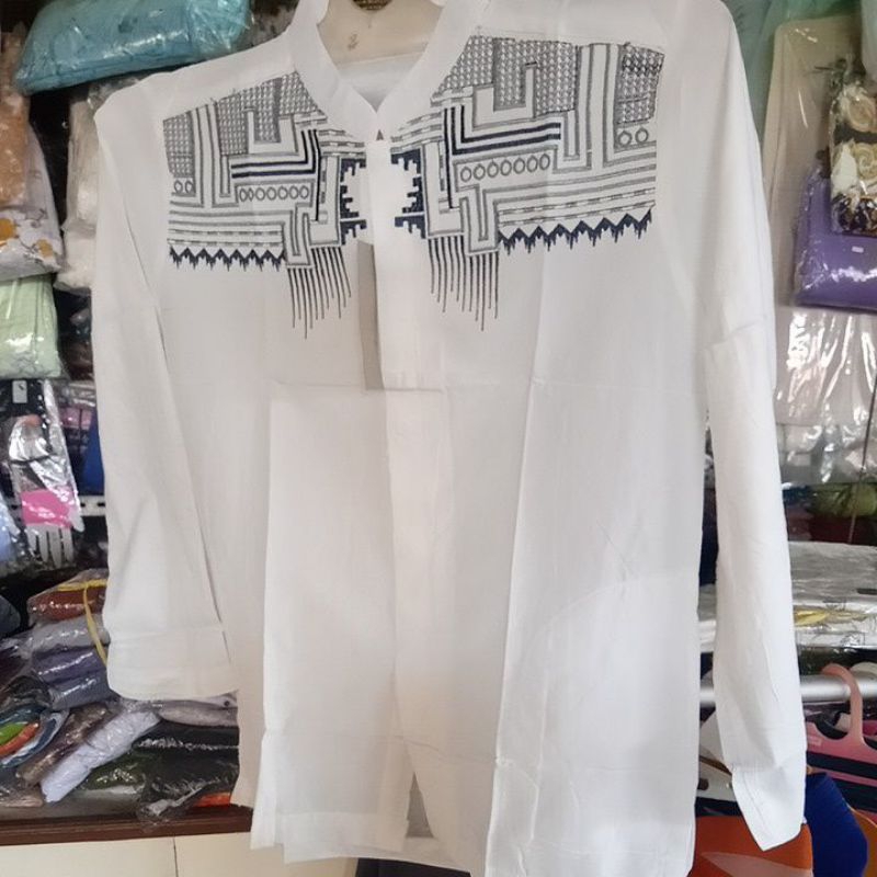 baju koko Muslim baju takwa putih