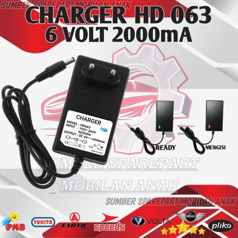 CAS CASSAN 6VOLT 2000mA MOTOR AKI ANAK MOBIL AKI ANAK PLIKO YUKITA PMB MINI SPEEDS VOLTA RASTAR BMW 