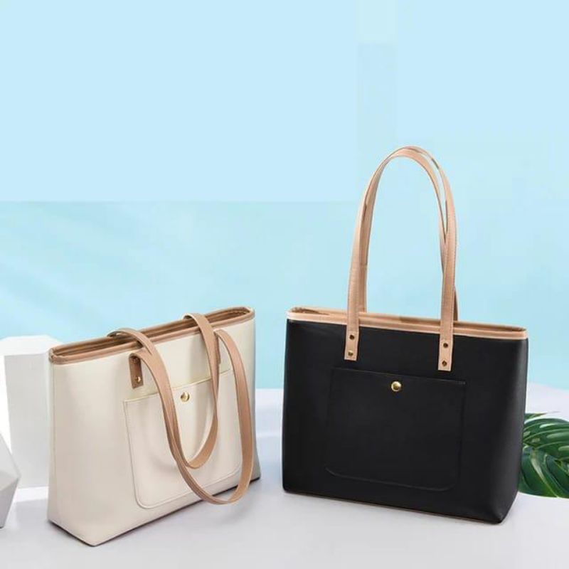 Tote Bag - Tas Kuliah - Tas ibu guru -tas wanita Korean style Tas wanita / fashion wanita / totebag 