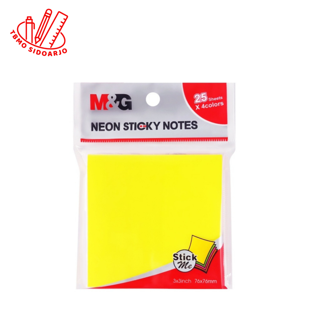 

TBMO M&G Sticky Note 100 Sheet Neon Color 76x76mm YS-183