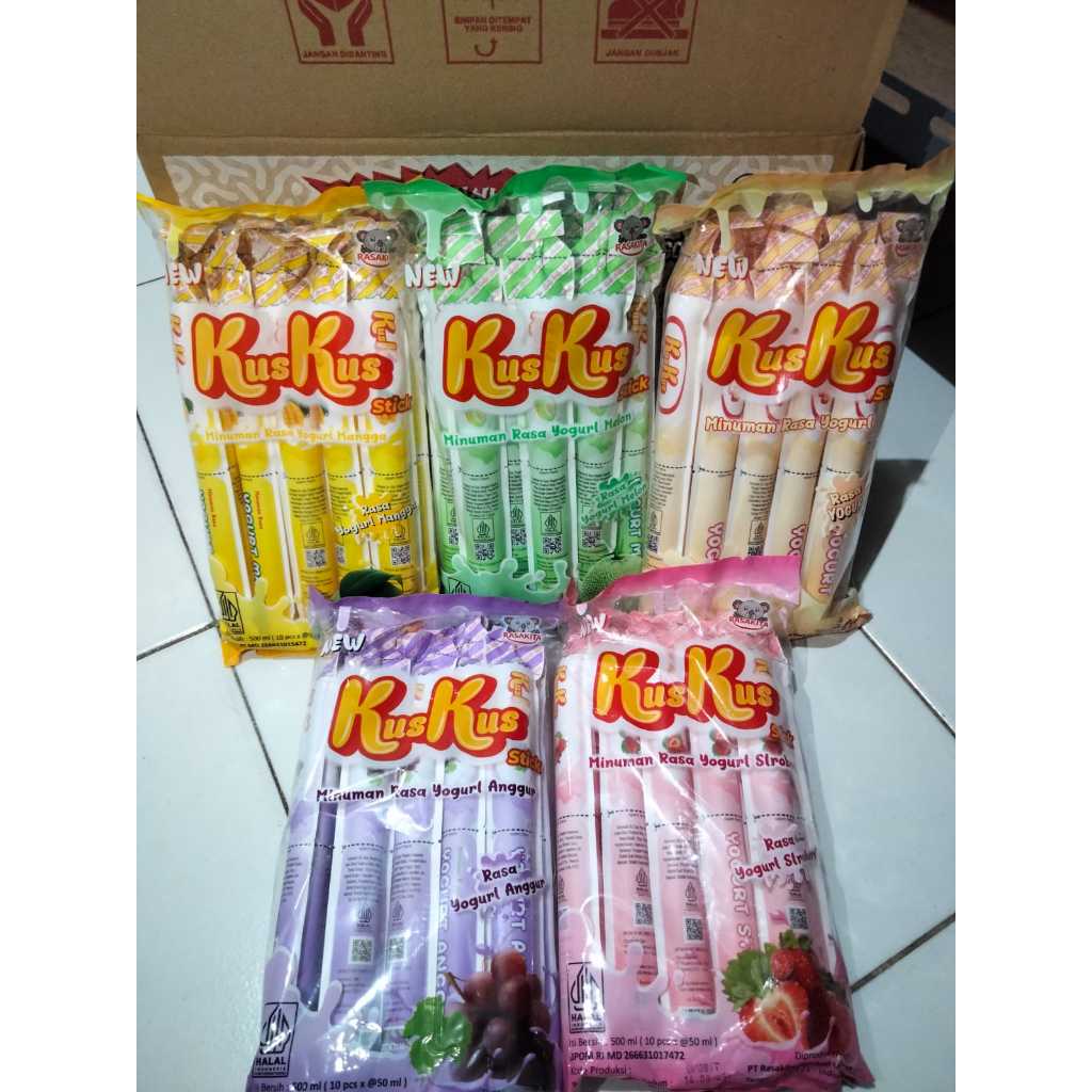 

KUS KUS STICK MINUMAN RASA YOGURT (1 PACK ISI 10)