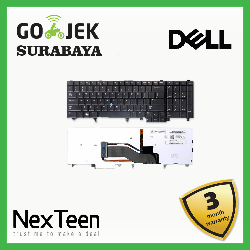 Original Keyboard Dell Latitude E6520 E6530 E6540 E5520 E5530 Backlight Pointer