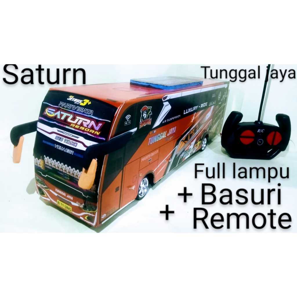 MINIATUR BUS TELOLET BASURI REMOTE CONTROL SATURN