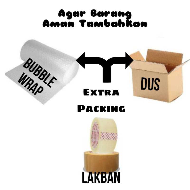 

Menambah keamanan barang saat pengiriman Extra bubble Wrap menambah proteksi barang menambah keamanan barang saat pengiriman