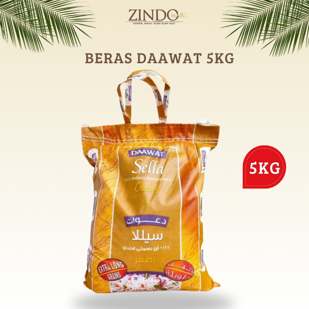 

BERAS BASMATI DAAWAT CREAMY SELLA 5KG / BASMATI RICE