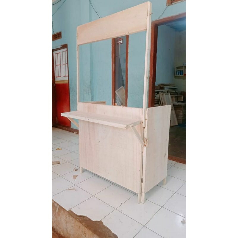 BOOTH PORTABEL ANGKRINGAN LIPAT MEJA KEKINIAN/MEJA LIPAT GEROBAK LIPAT  MEJA SERBAGUNA