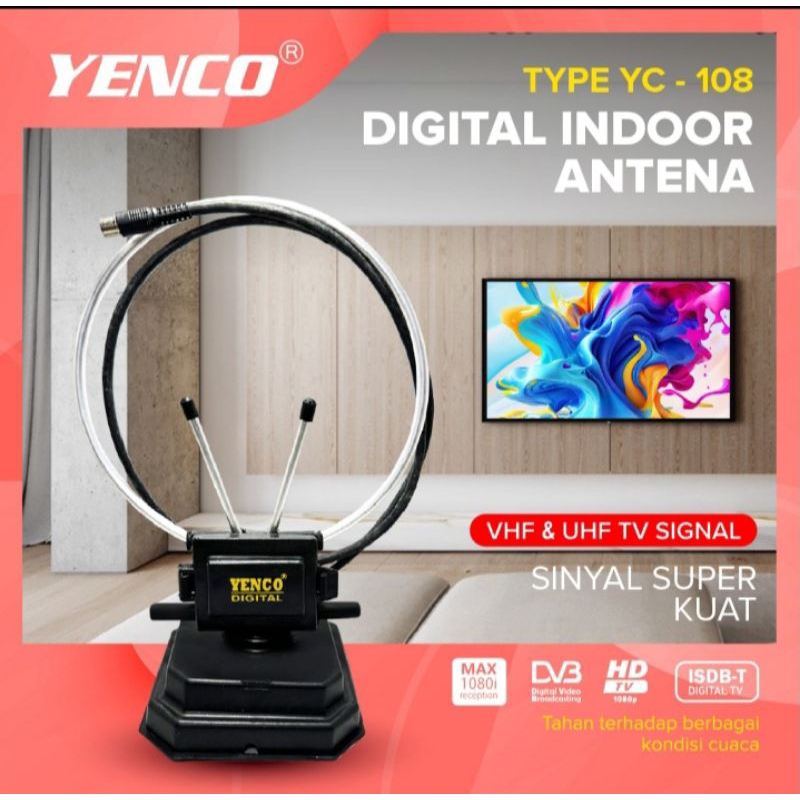 Antena Tv Indoor / Antena Dalam Digital VHF & UHF