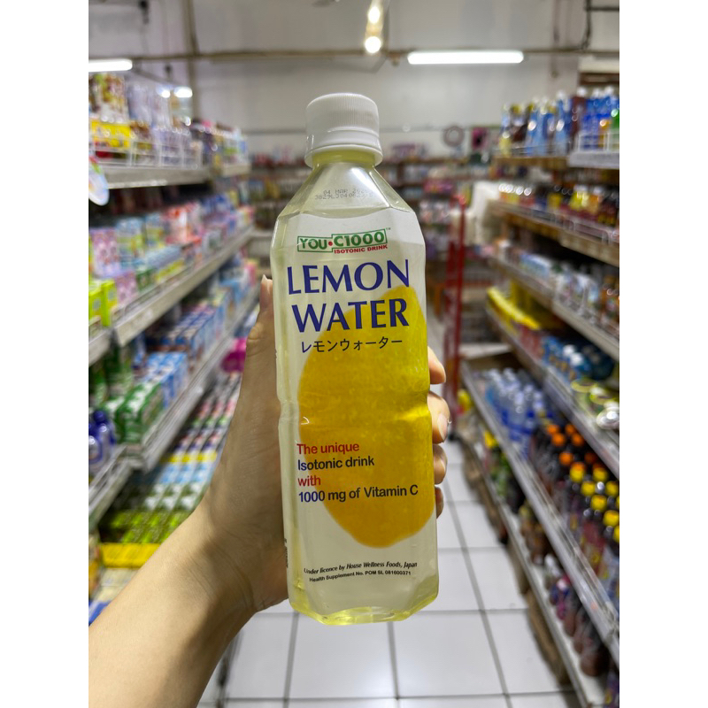 

you c1000 lemon water 500ml - you c 1000 lemon water botol