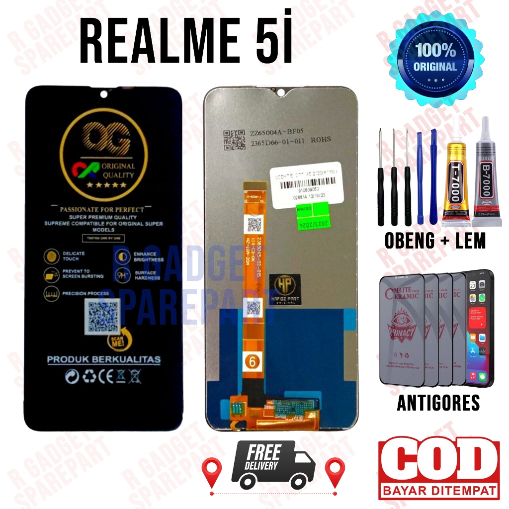 Lcd Realme 5i Original OEM Quality Lcd Touchscreen Realme 5i Fullset