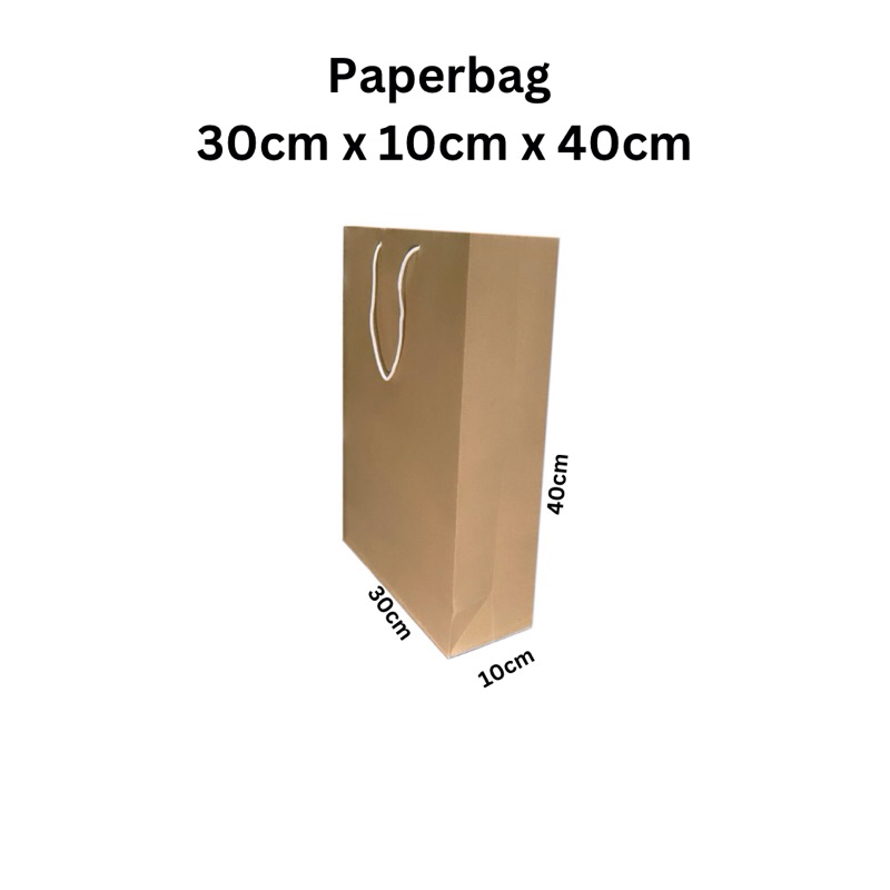 

Paper bag 30x40 / shopping bag / kertas kraft / Paperbag tebal 150gsm