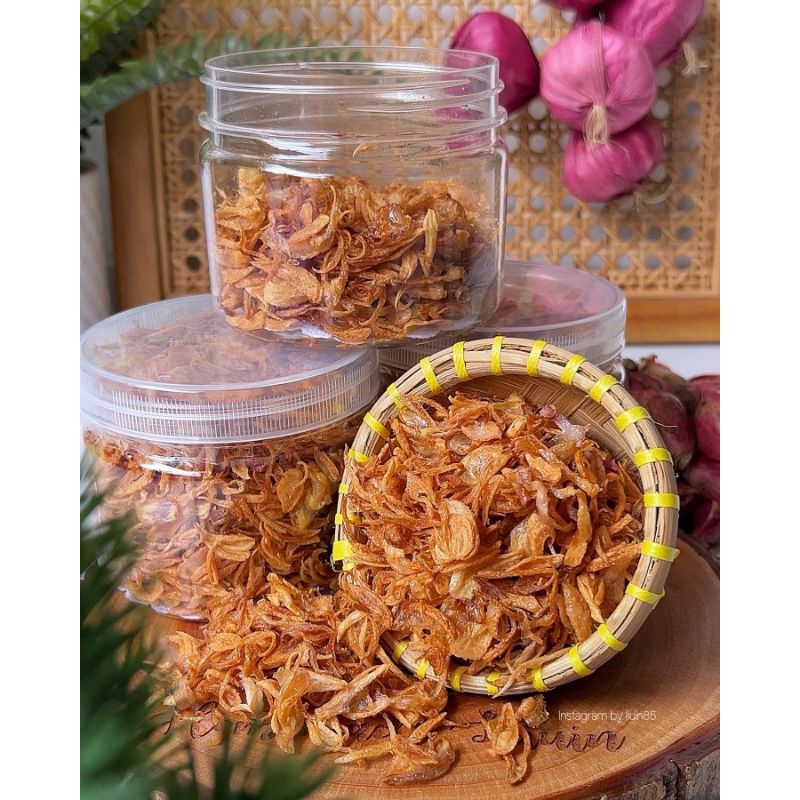 

BAWANG GORENG Dapur mak'e KlatenPREMIUM ASLI TANPA TEPUNG UK.150