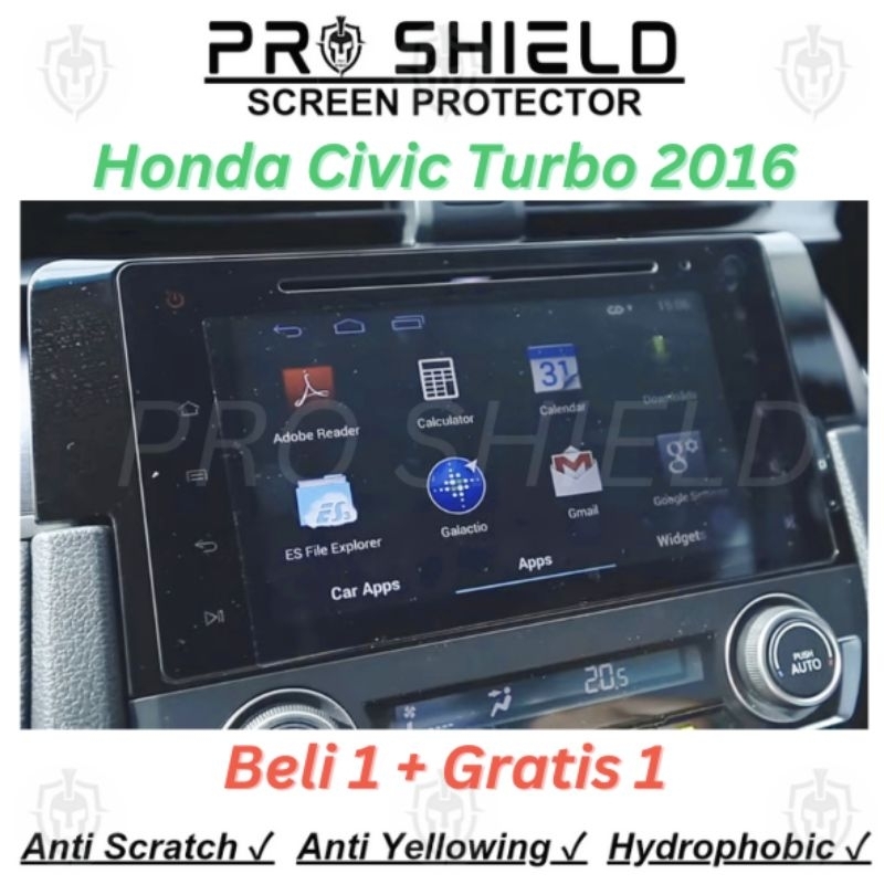 Anti gores head unit honda civic turbo 2016