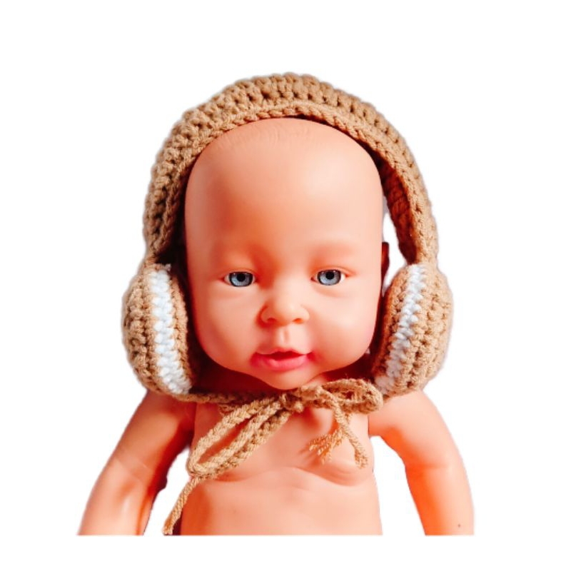 Earmuff rajut bayi penutup telinga baby photoshoot