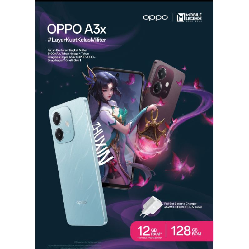 HAPE / SMARTPHONE OPPO A3X RAM 4/64 GARANSI RESMI 1 TAHUN