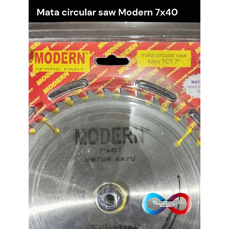 Mata potong kayu 7 inch no 40 Modern circular saw