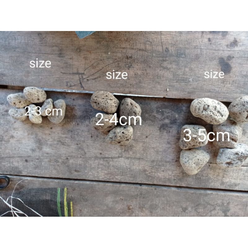 BATU APUNG KECIL 1KG - PUMICE STONE AQUARIUM FILTER
