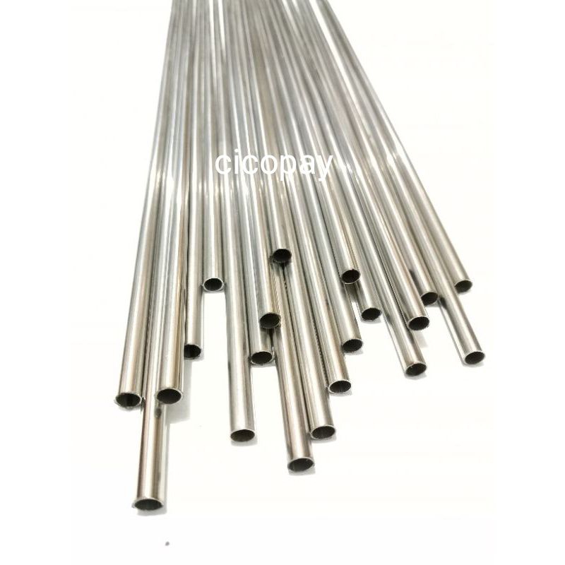 pipa stainless 8mm lubang 7mm 1meter