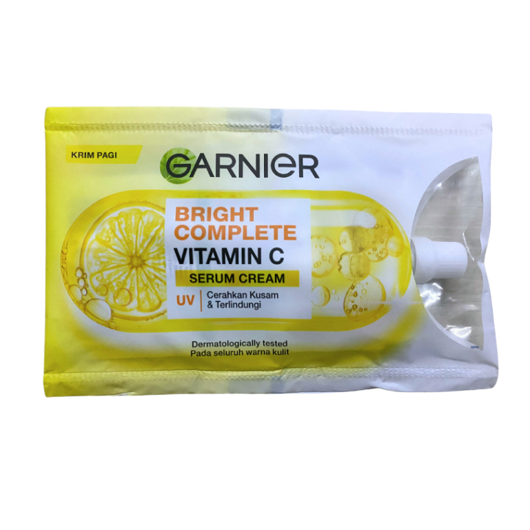 GARNIER Bright Complete White Speed Sachet Day / Night Cream 7ml - Krim Siang / Malam