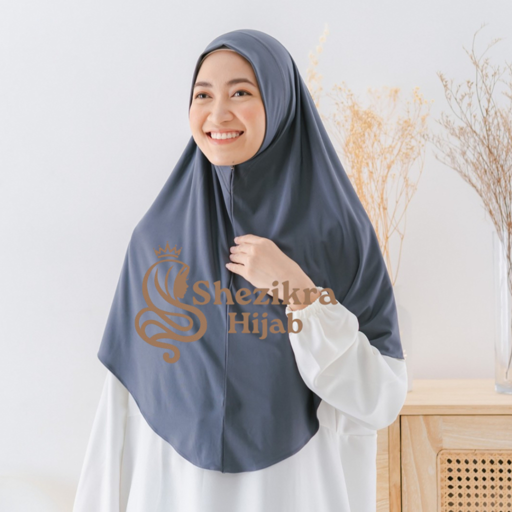 Hijab Bergo Jersey Instan Non Pet Jumbo Jersey XL