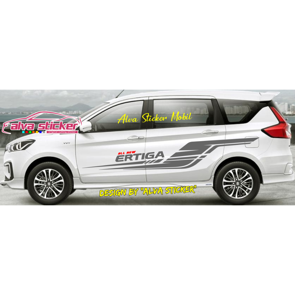 new sticker all new ertiga stiker side body mobil suzuki all new ertiga stiker full body samping ker