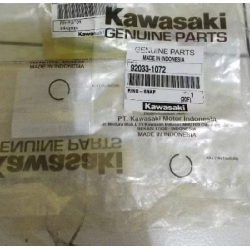 Ring snap clip pen pin piston edge athlete athlit kaze blitz KSR110 ZX130 Original